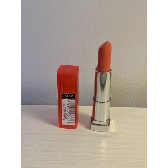 Maybelline Color Sensational Lipstick #870 Shocking Coral NWOB Damaged Tip *SEE - Picture 1 of 10